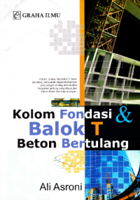 Kolom pondasi & balok T beton bertulang