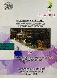 Rencana bisnis (bisnis plen) kesatuan pengolahan hutan produksi model meratus