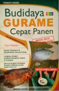 Budidaya gurame cepat panen