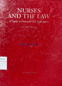 Image of Nurses and the law : a guide to principles and applications Ed 2