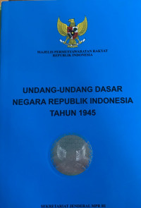 Image of Undang-undang Dasar Negara Republik Indonesia tahun 1945