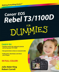 Canon EOS rebel T3/1100D for dummies