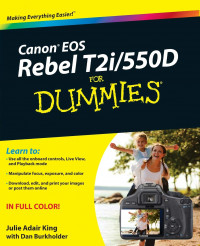 Image of Canon EOS rebel T2i/550D for dummies