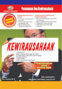 Kewirausahaan : penanaman jiwa kewirausahaan