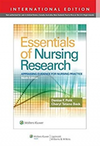 Image of Essentials of nursing research : appraising evidence for nursing practice 9th Ed