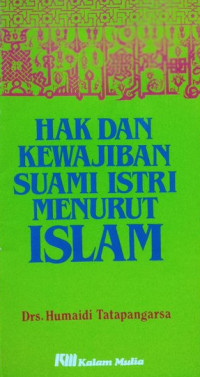 Hak dan kewajiban suami istri menurut Islam