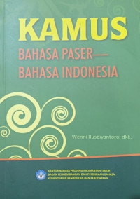 Kamus bahasa Paser - bahasa Indonesia