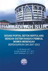 Desain portal beton bertulang dengan sistem rangka pemikul momen menengah berdasarkan SNI 2847-2013