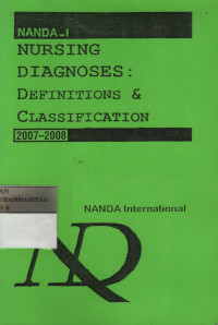 Image of Nursing diagnoses : definitions & classification 2007-2008 (copy)