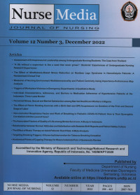 Nurse Media: journal of nursing, Volume 12 Number 3, December 2022