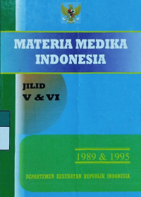 Image of Materia medika Indonesia