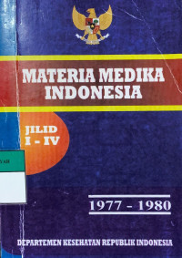 Materia medika Indonesia Jilid I-IV